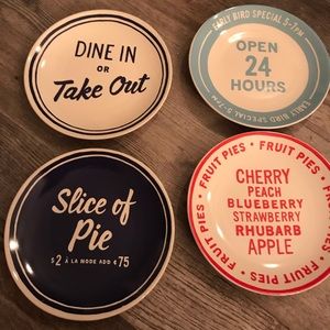 Kate spade appetizer plates (set of 4).  NEW